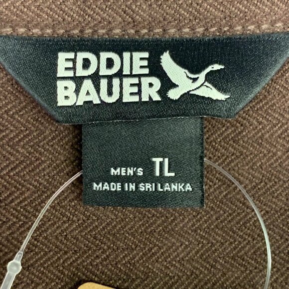 Eddie Bauer Men's Eddie's Favorite Flannel‎ Shirt in Pinecone Size TL NWT - Picture 9 of 13